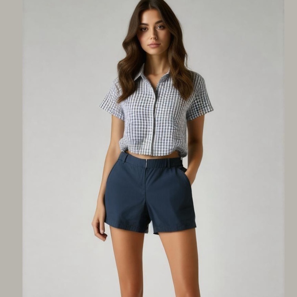 Women's Forever 21 Large Blue Cotton Shorts